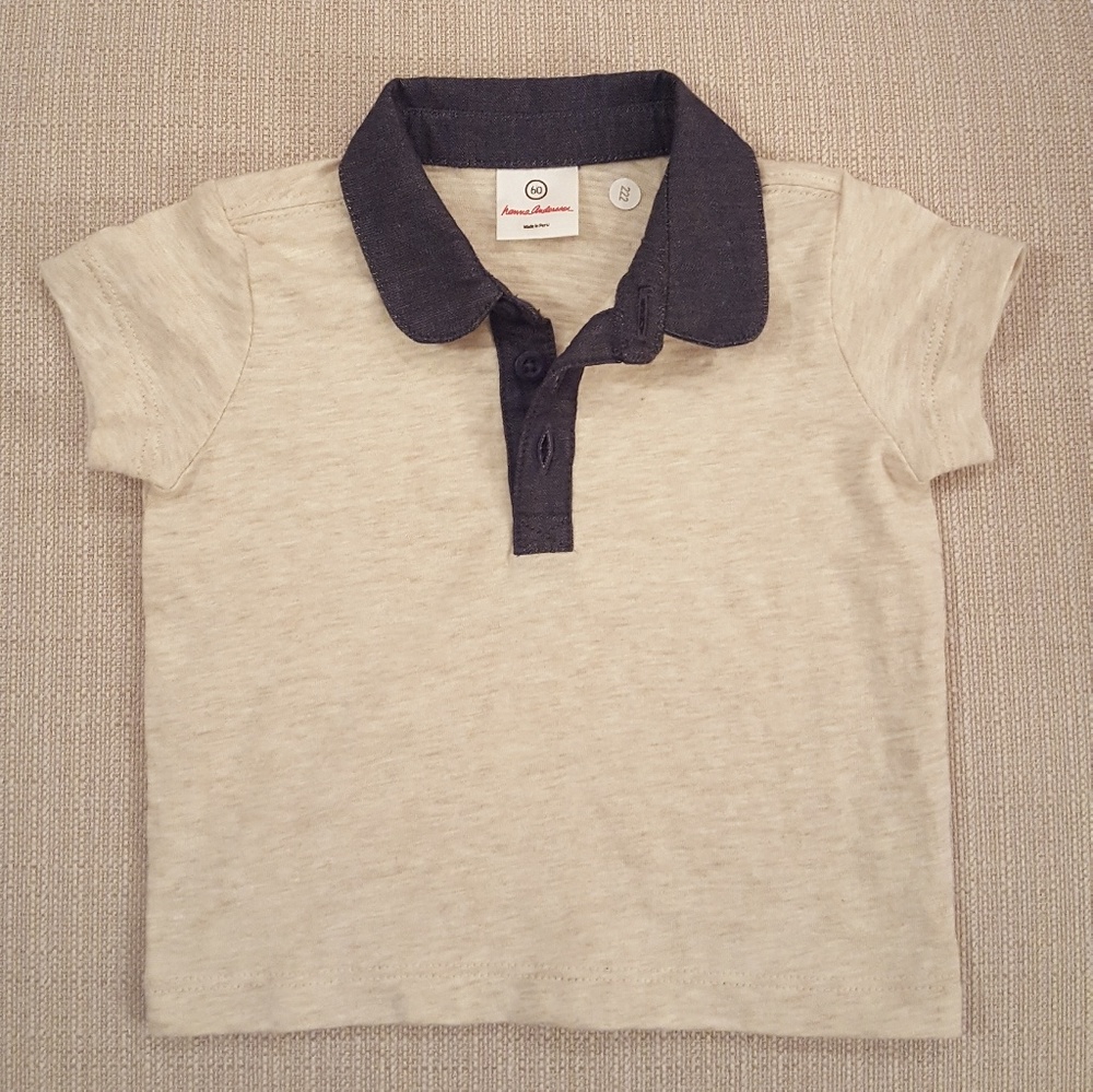 Hanna Andersson Kids' Organic Cotton Polo; 3-6 mos